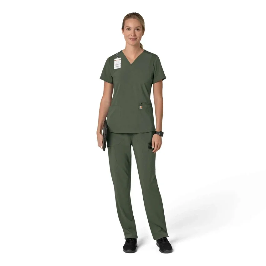 Force Cross-Flex Flex Panel V-hals scrubtop voor dames