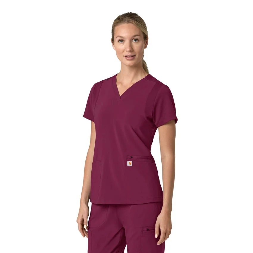 Force Cross-Flex Flex Panel V-hals scrubtop voor dames