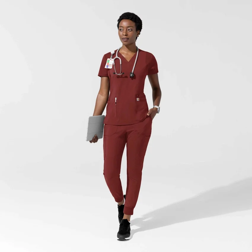 Force Cross-Flex Flex Panel V-hals scrubtop voor dames