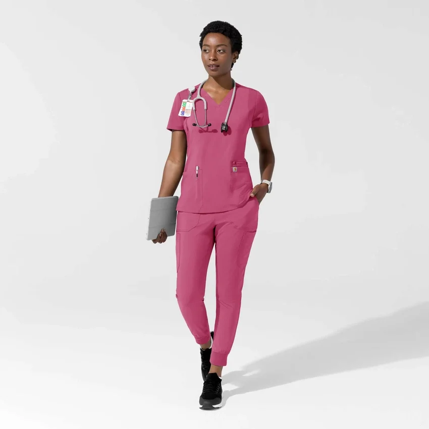 Force Cross-Flex Flex Panel V-hals scrubtop voor dames