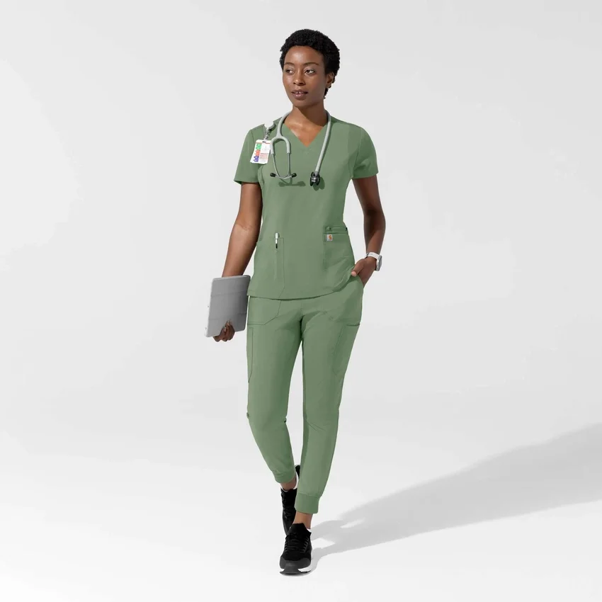 Force Cross-Flex Flex Panel V-hals scrubtop voor dames