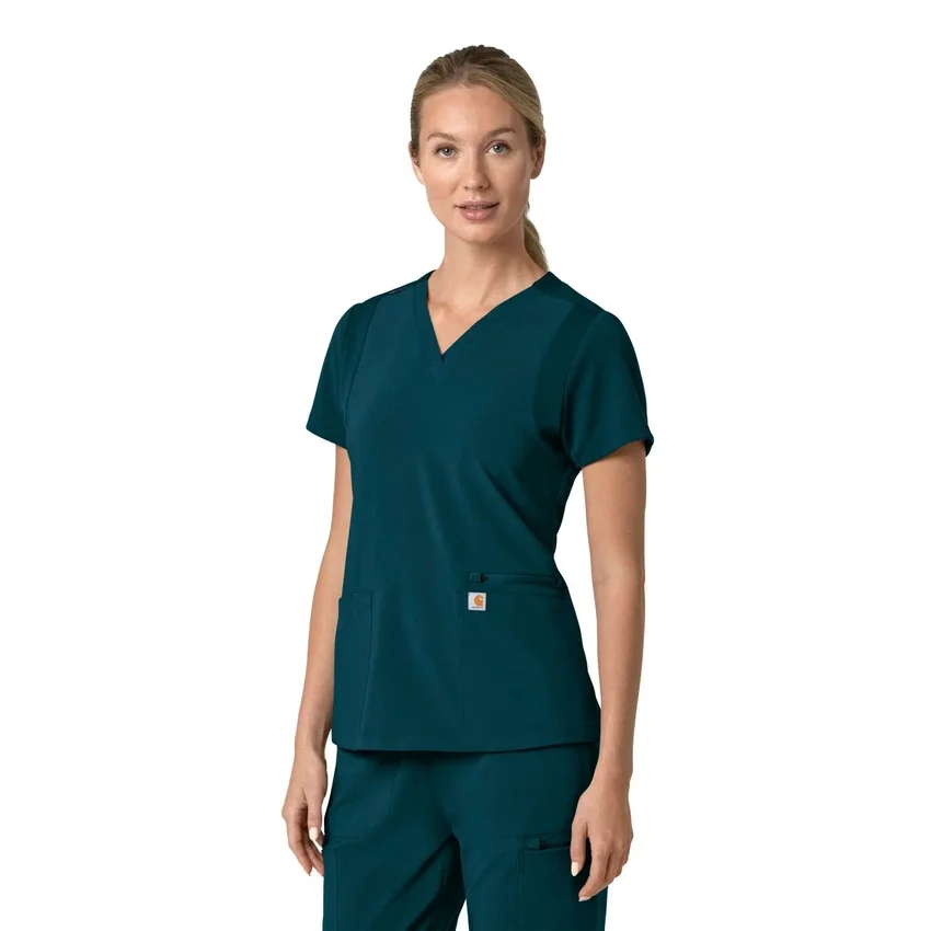 Force Cross-Flex Flex Panel V-hals scrubtop voor dames