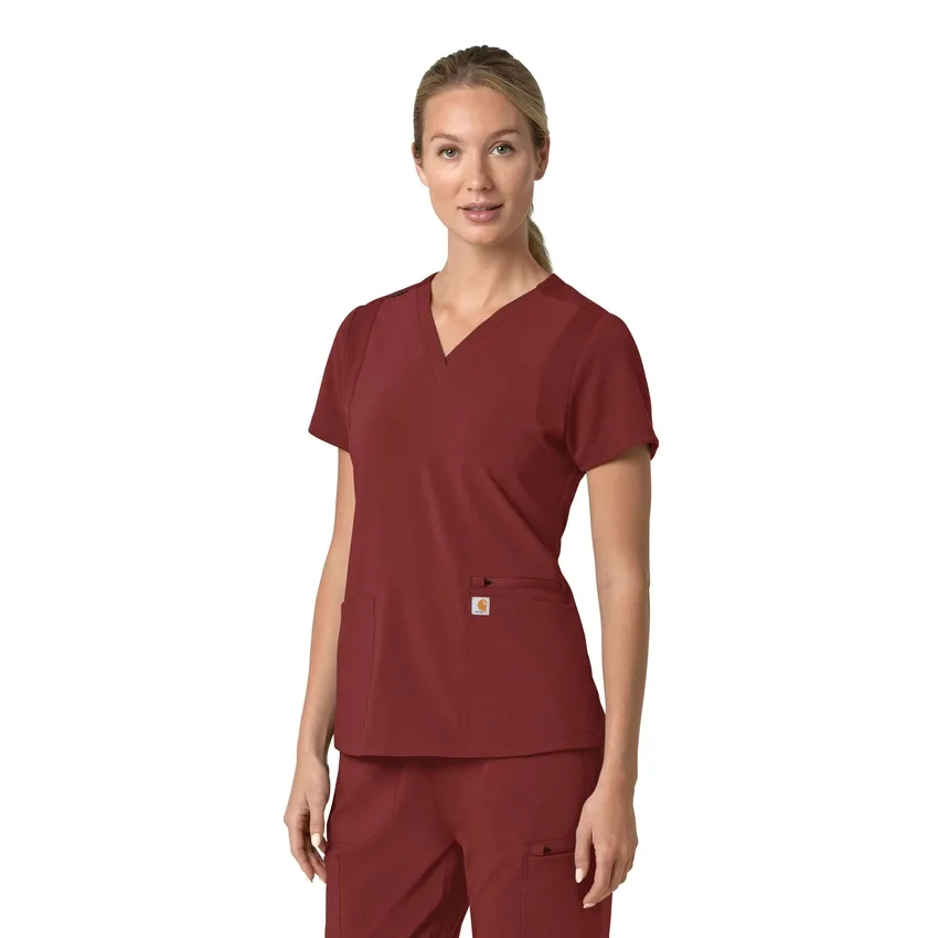 Force Cross-Flex Flex Panel V-hals scrubtop voor dames