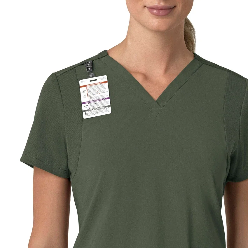 Force Cross-Flex Flex Panel V-hals scrubtop voor dames