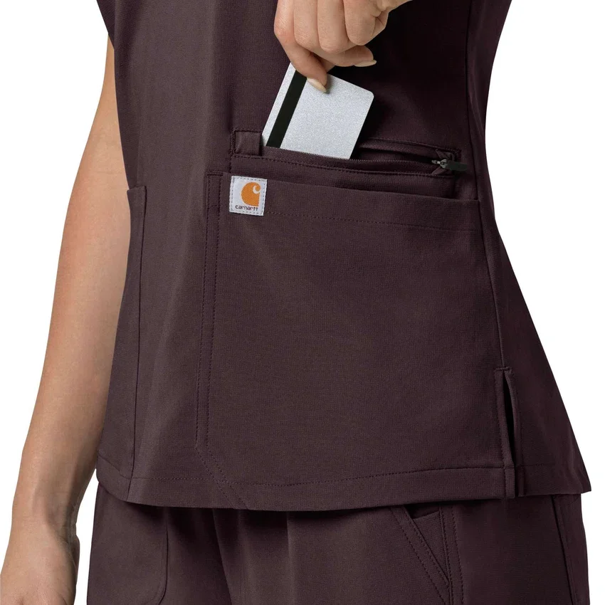 Force Cross-Flex Flex Panel V-hals scrubtop voor dames