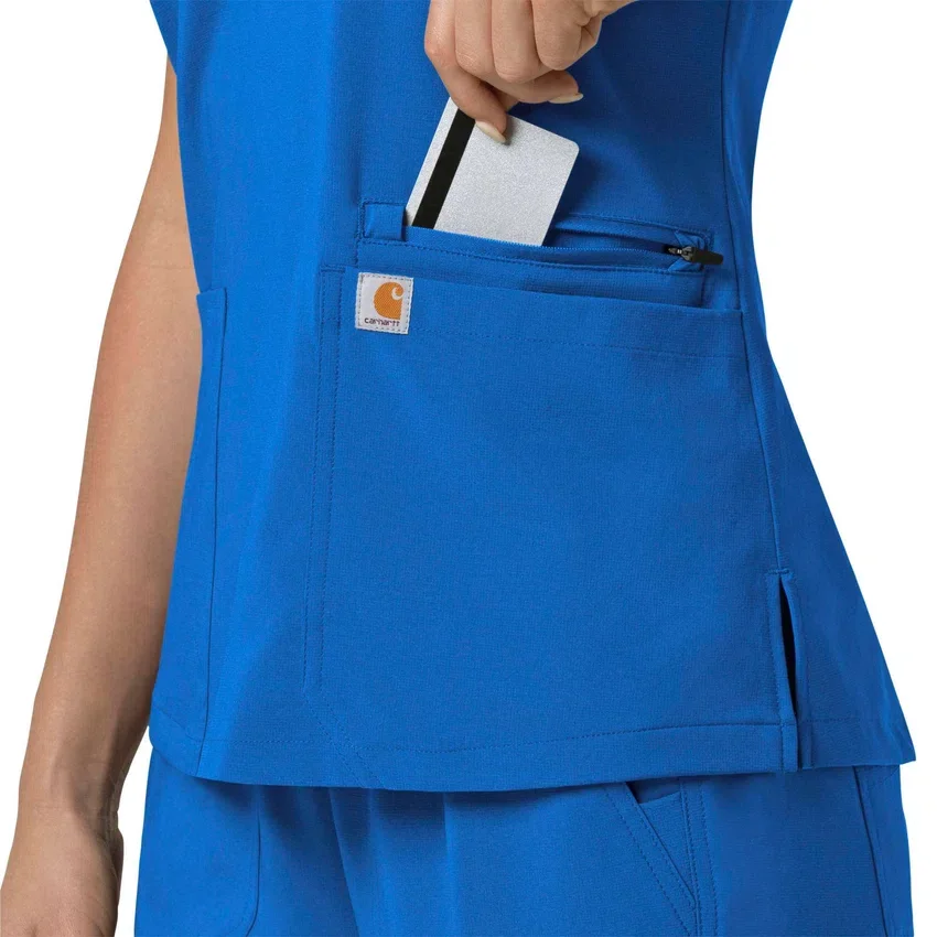 Force Cross-Flex Flex Panel V-hals scrubtop voor dames