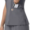 Force Cross-Flex Flex Panel V-hals scrubtop voor dames