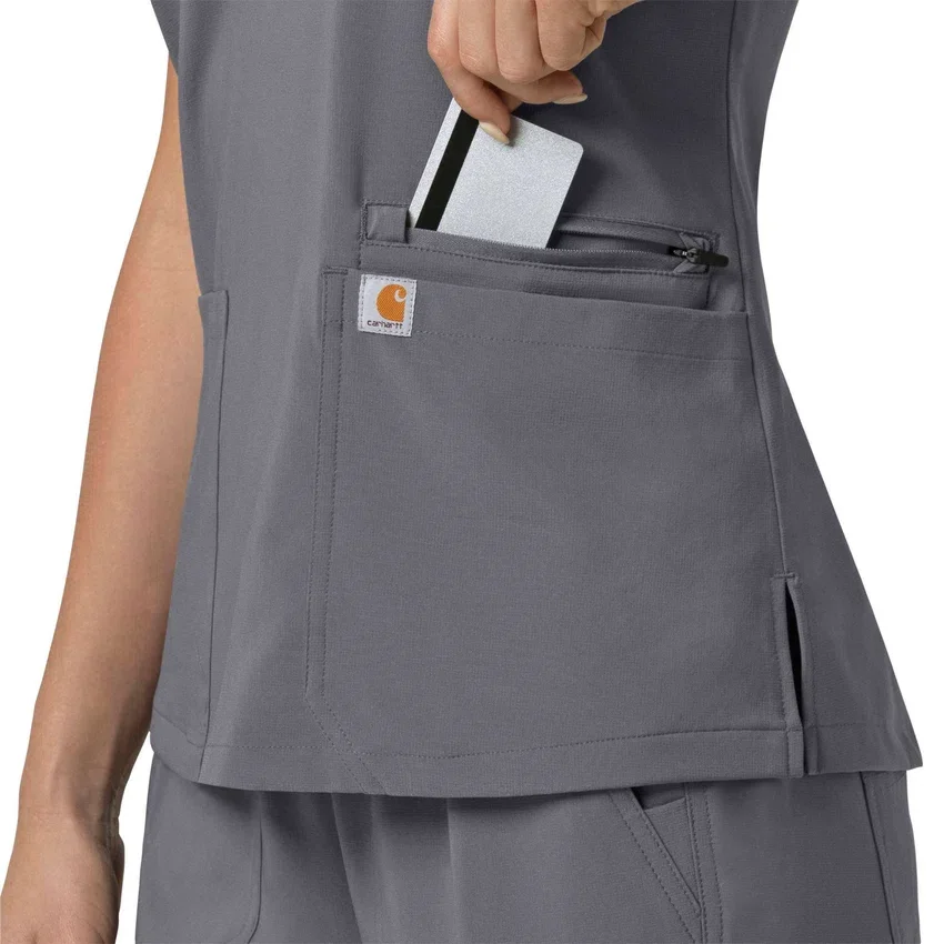 Force Cross-Flex Flex Panel V-hals scrubtop voor dames