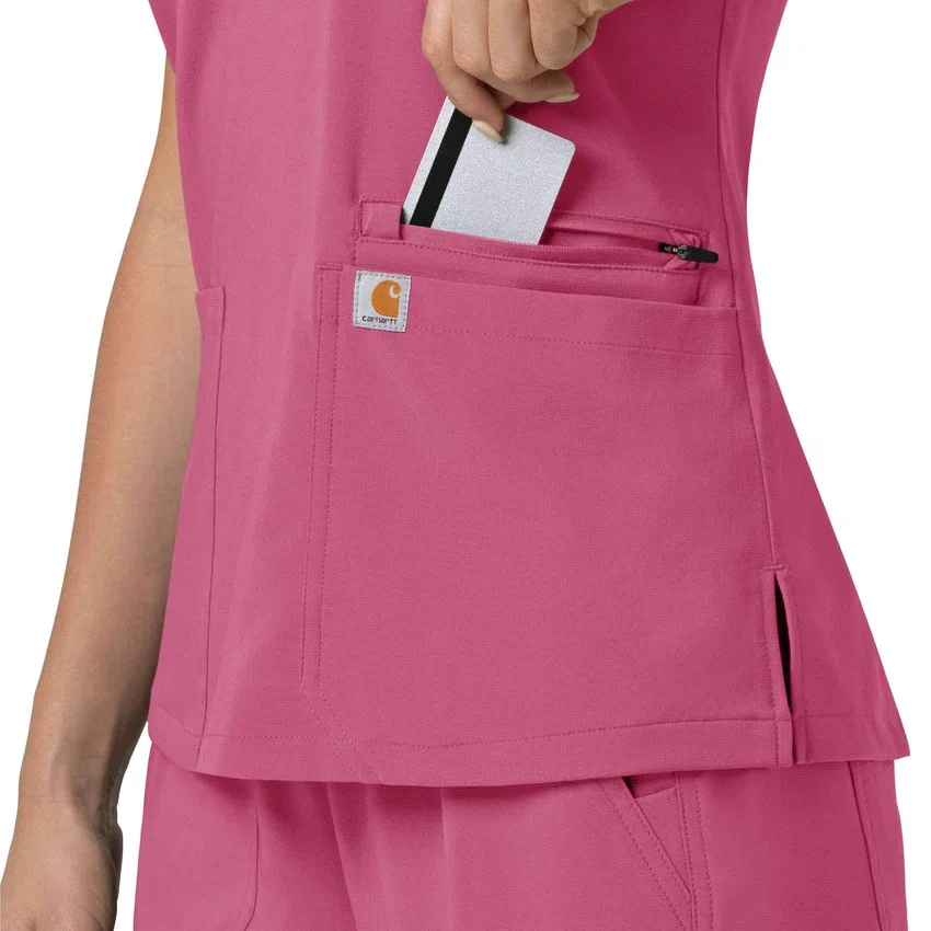 Force Cross-Flex Flex Panel V-hals scrubtop voor dames