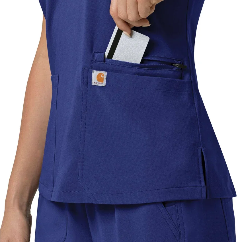 Force Cross-Flex Flex Panel V-hals scrubtop voor dames