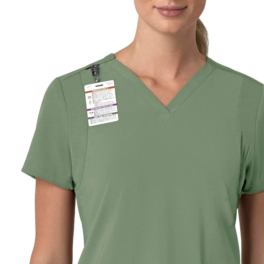 Force Cross-Flex Flex Panel V-hals scrubtop voor dames