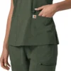 Force Cross-Flex Flex Panel V-hals scrubtop voor dames