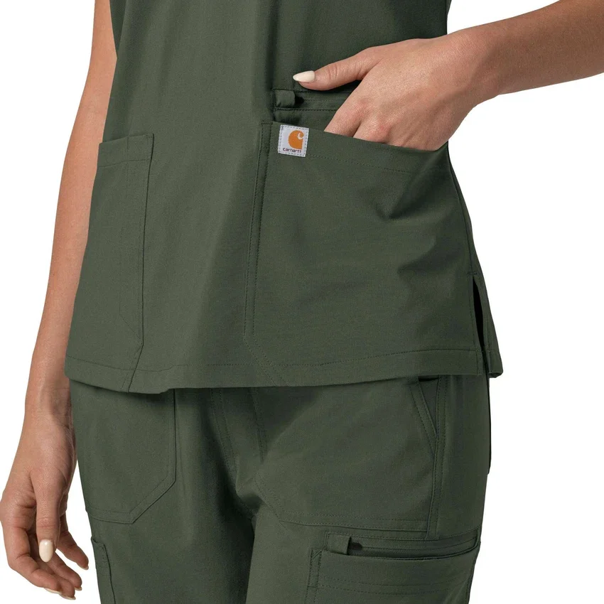 Force Cross-Flex Flex Panel V-hals scrubtop voor dames