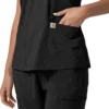 Force Cross-Flex Flex Panel V-hals scrubtop voor dames