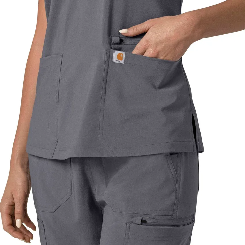 Force Cross-Flex Flex Panel V-hals scrubtop voor dames