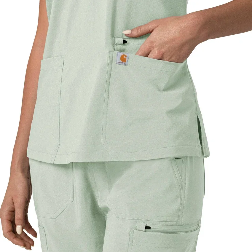 Force Cross-Flex Flex Panel V-hals scrubtop voor dames