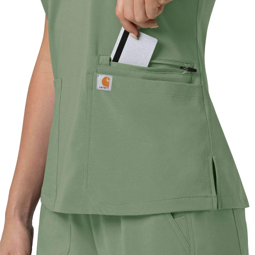 Force Cross-Flex Flex Panel V-hals scrubtop voor dames