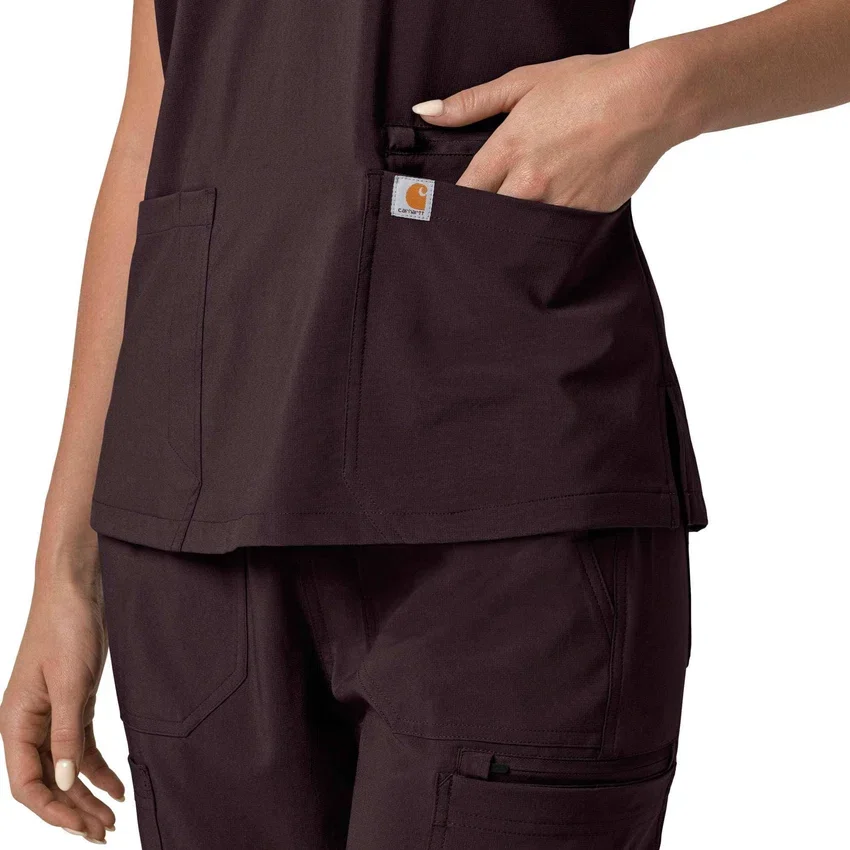 Force Cross-Flex Flex Panel V-hals scrubtop voor dames