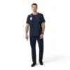 Force Cross-Flex gebreid scrub-shirt met ronde hals