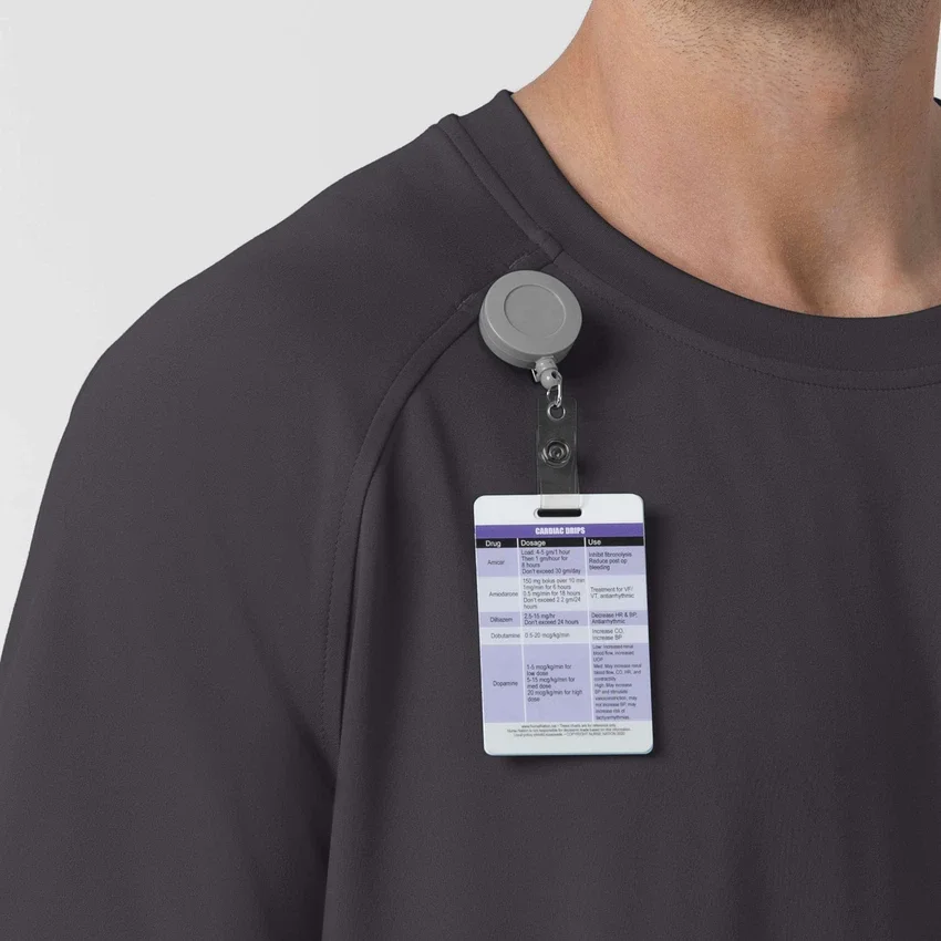Force Cross-Flex gebreid scrub-shirt met ronde hals