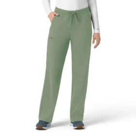 Force Cross-Flex gebreide scrubbroek met bootcut voor dames