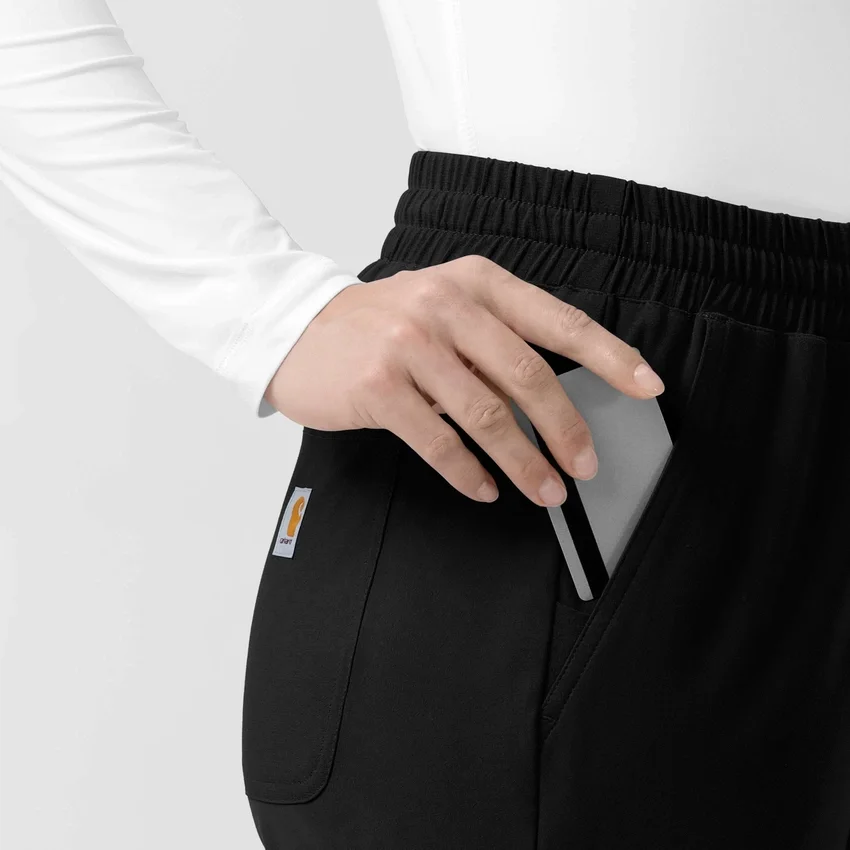 Force Cross-Flex gebreide scrubbroek met bootcut voor dames