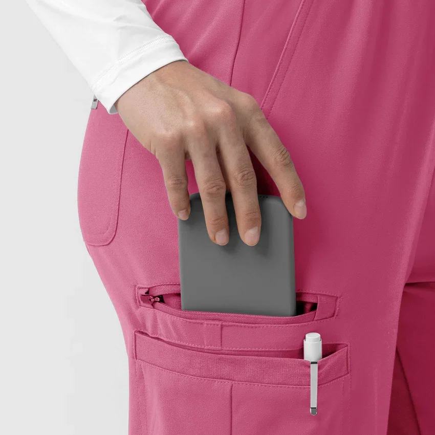 Force Cross-Flex gebreide scrubbroek met bootcut voor dames