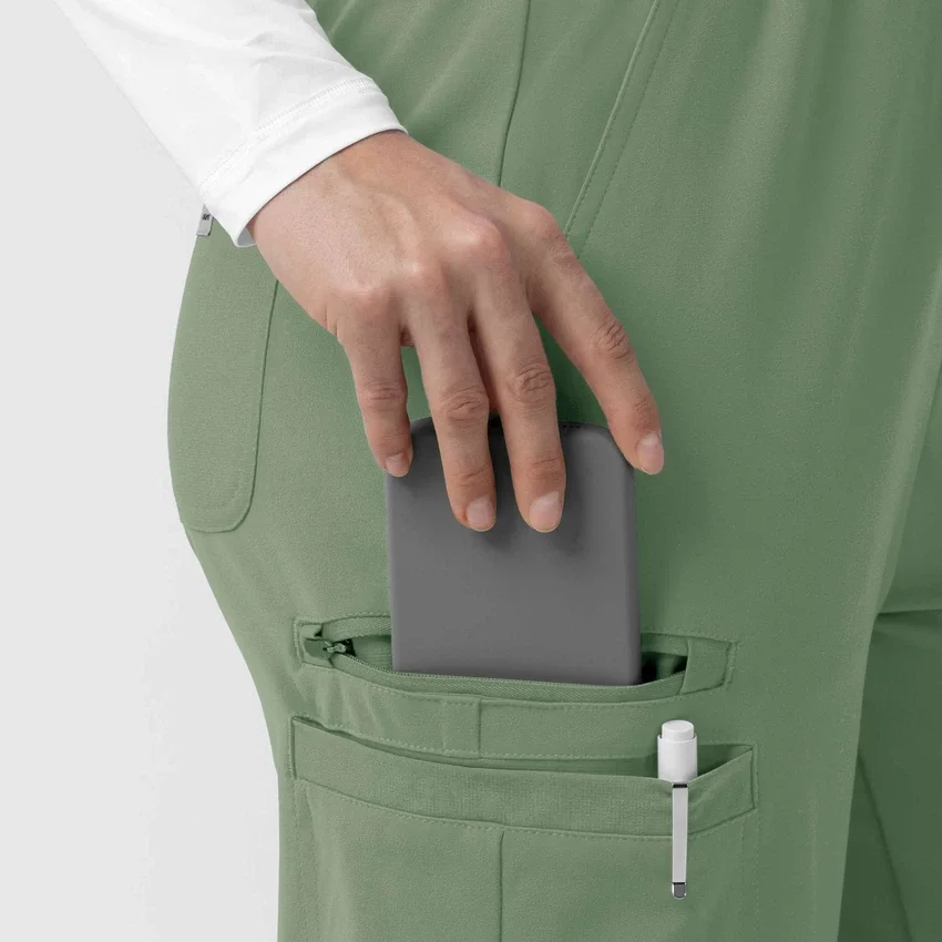 Force Cross-Flex gebreide scrubbroek met bootcut voor dames