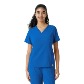 Force Cross-Flex gebreide scrubshirt met inzetstukken voor dames