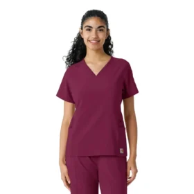 Force Cross-Flex gebreide scrubshirt met inzetstukken voor dames