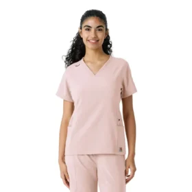 Force Cross-Flex gebreide scrubshirt met inzetstukken voor dames