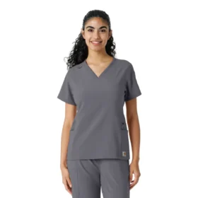 Force Cross-Flex gebreide scrubshirt met inzetstukken voor dames