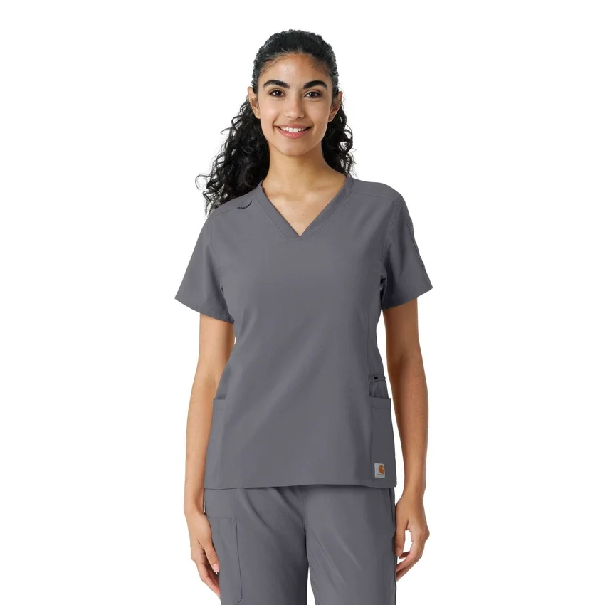 Force Cross-Flex gebreide scrubshirt met inzetstukken voor dames