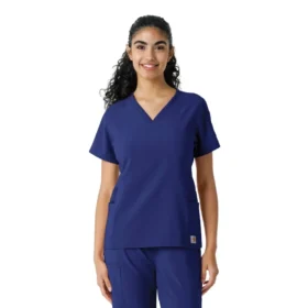 Force Cross-Flex gebreide scrubshirt met inzetstukken voor dames