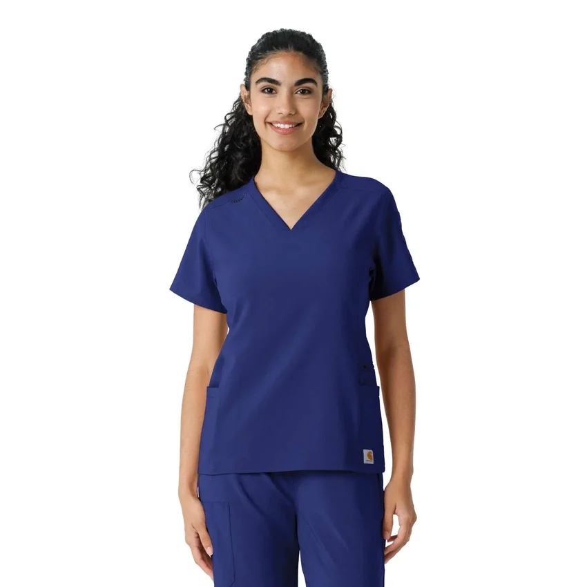Force Cross-Flex gebreide scrubshirt met inzetstukken voor dames