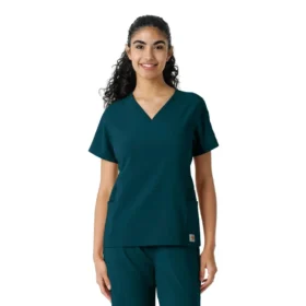 Force Cross-Flex gebreide scrubshirt met inzetstukken voor dames