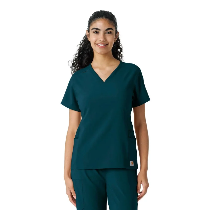 Force Cross-Flex gebreide scrubshirt met inzetstukken voor dames