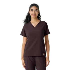 Force Cross-Flex gebreide scrubshirt met inzetstukken voor dames