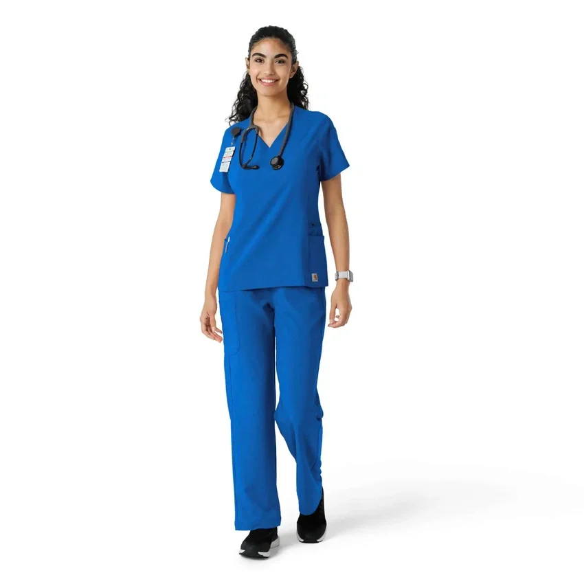 Force Cross-Flex gebreide scrubshirt met inzetstukken voor dames