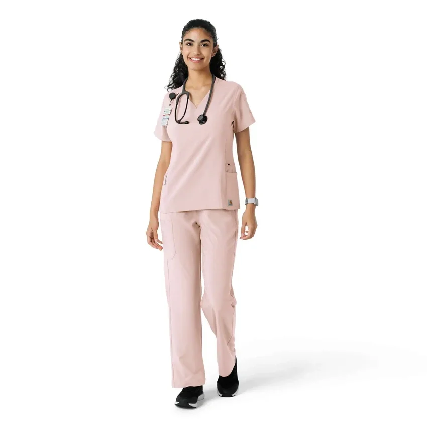Force Cross-Flex gebreide scrubshirt met inzetstukken voor dames