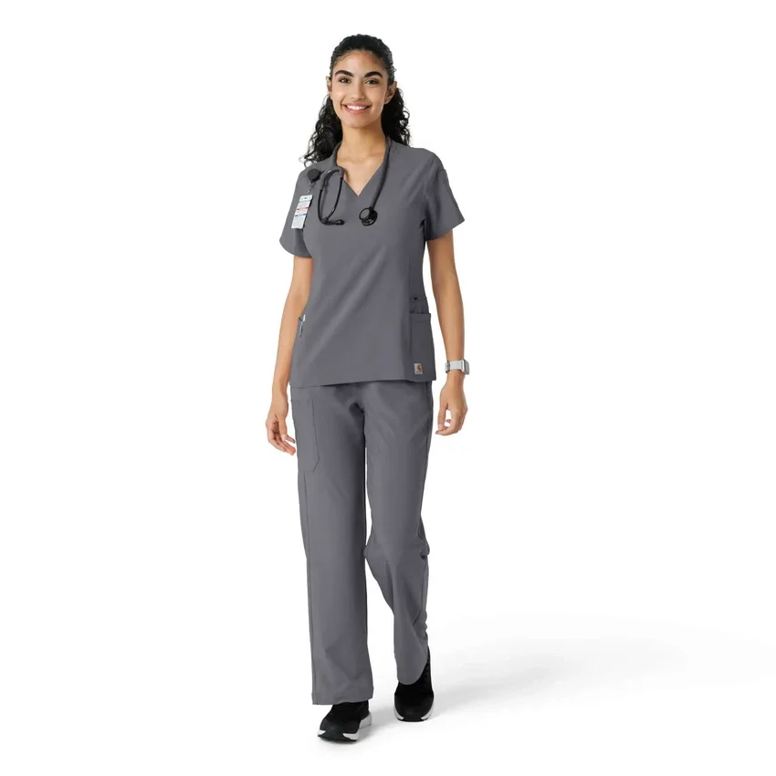 Force Cross-Flex gebreide scrubshirt met inzetstukken voor dames