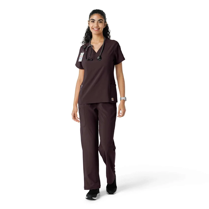 Force Cross-Flex gebreide scrubshirt met inzetstukken voor dames