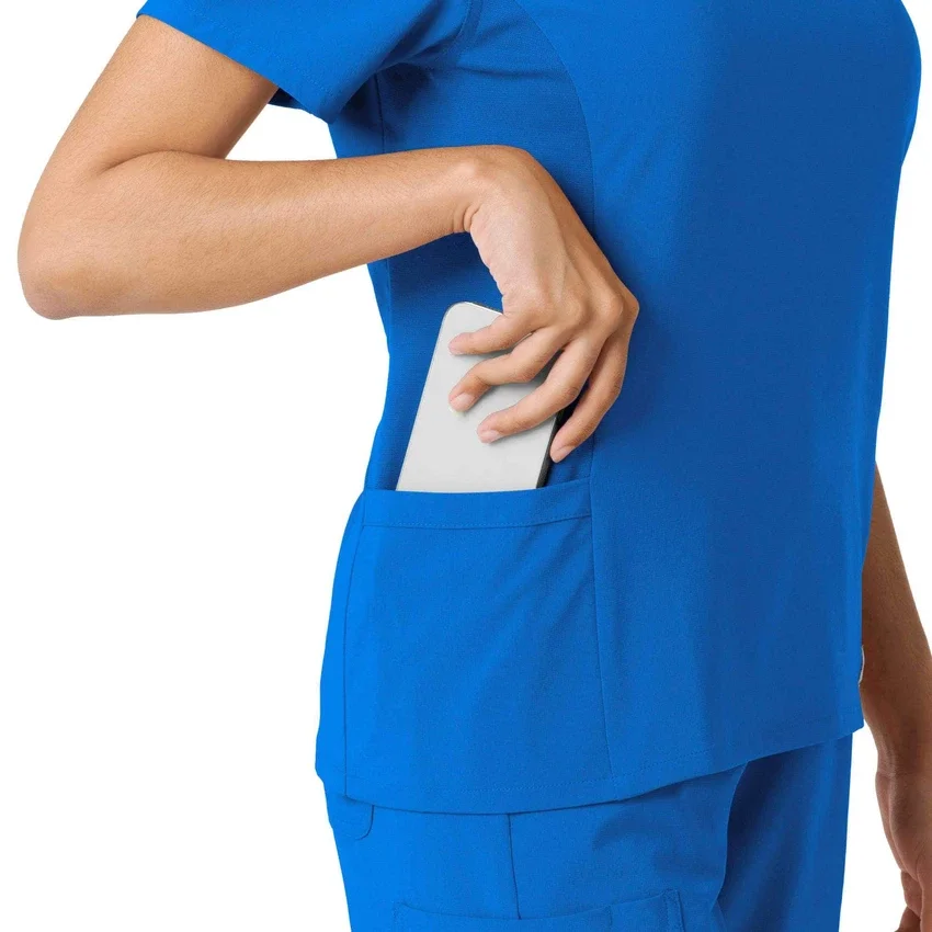 Force Cross-Flex gebreide scrubshirt met inzetstukken voor dames