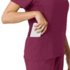 Force Cross-Flex gebreide scrubshirt met inzetstukken voor dames