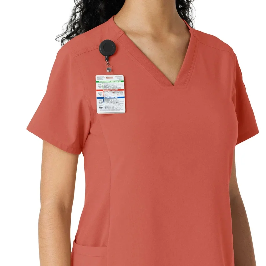 Force Cross-Flex gebreide scrubshirt met inzetstukken voor dames