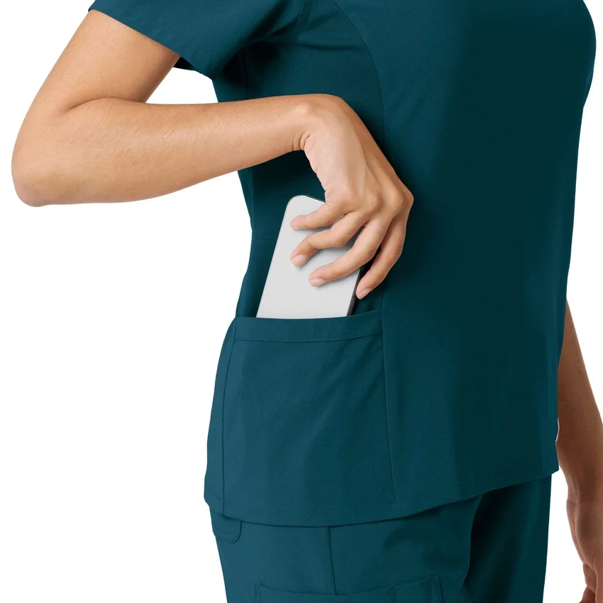 Force Cross-Flex gebreide scrubshirt met inzetstukken voor dames