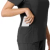 Force Cross-Flex gebreide scrubshirt met inzetstukken voor dames