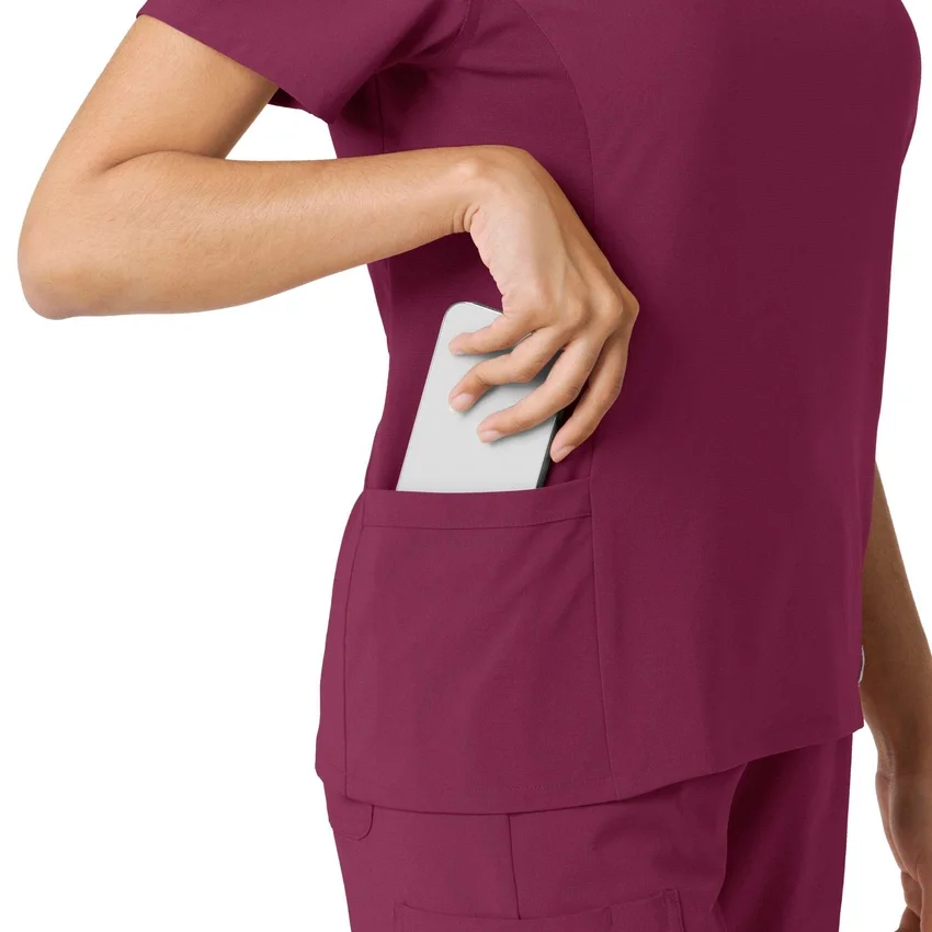Force Cross-Flex gebreide scrubshirt met inzetstukken voor dames