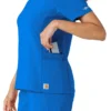 Force Cross-Flex gebreide scrubshirt met inzetstukken voor dames