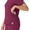 Force Cross-Flex gebreide scrubshirt met inzetstukken voor dames